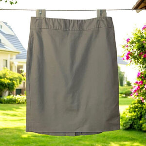 Banana Republic Factory Khaki Cotton Stretch Mini Skirt Sz 4